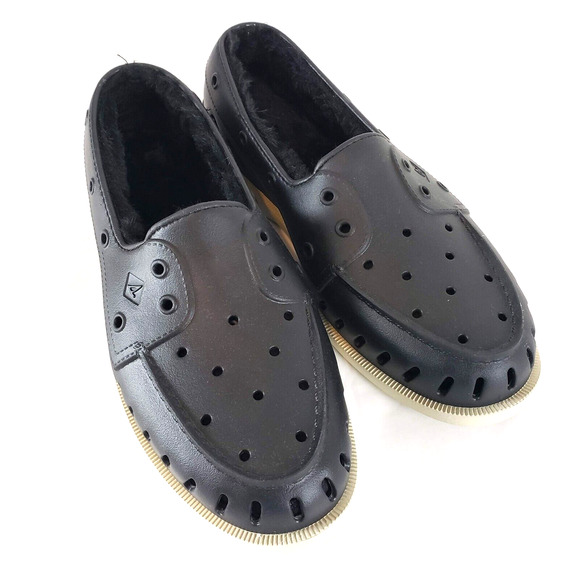 NEW!! Women Sperry SIZE 11 Black Authentic Faux Fur Float Boat Shoe Slip On - Picture 12 of 12